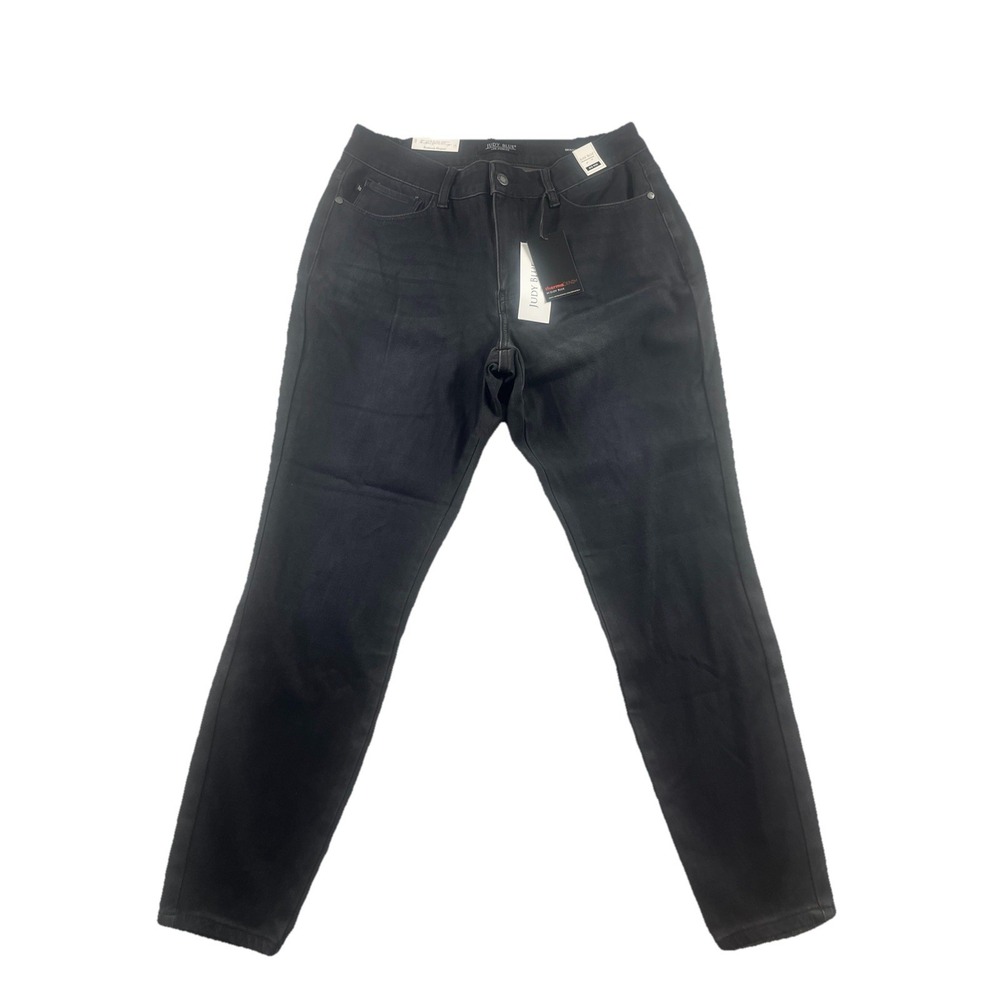Judy‎ Blue Jeans Womens 14W Black JB88218 Skinny Fit Therma Denim Pants NWT